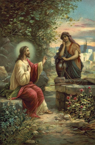 Krisztus és a szamáriai asszony alkotó: Hans Zatzka