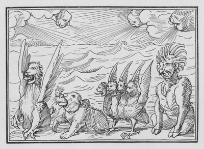 Daniels Vision of the Four Beasts, Daniel VII, 3 alkotó: Hans after Holbein the Younger