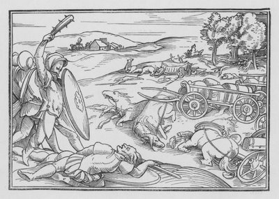 David Smiteth Hadadezer és a szírek, 2Sámuel VIII, 3 alkotó: Hans after Holbein the Younger