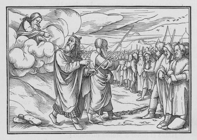 Isten megparancsolja Mózesnek, hogy számlálja meg a népet, I. szám, 19 alkotó: Hans after Holbein the Younger