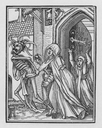 Holbein haláltánca: Az apátnő alkotó: Hans after Holbein the Younger