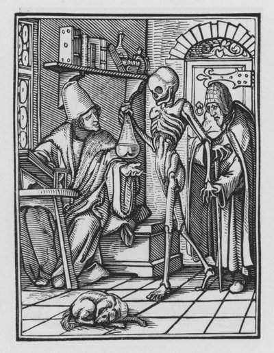Holbein haláltánca: Az orvos alkotó: Hans after Holbein the Younger