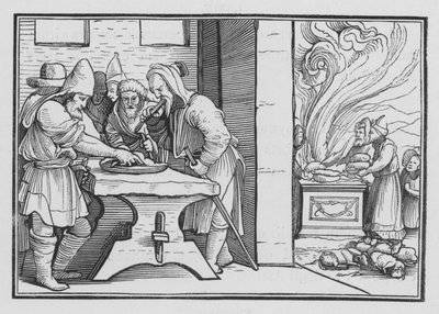 Jósiás ünnepélyes húsvéti ünnepet ír elő, 2. Krónika XXXV, 1. alkotó: Hans after Holbein the Younger