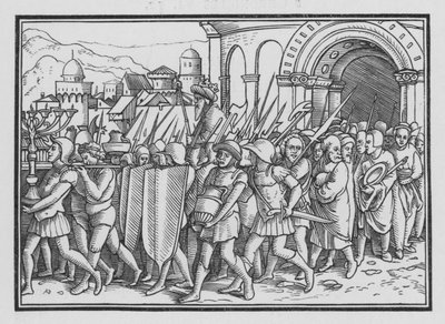 Shishak Spoileth Jerusalem, 2 Chronicles XII, 9 alkotó: Hans after Holbein the Younger