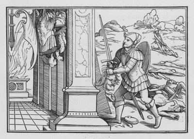 Saul megdöntése és halála, 1. Krónika X, 10 alkotó: Hans after Holbein the Younger