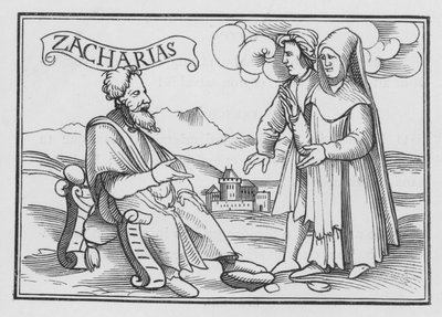 Zakariás bűnbánatra buzdít, Zakariás I, 3 alkotó: Hans after Holbein the Younger