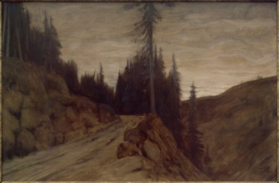 Lucfenyők a szürkületben alkotó: Hans am Ende