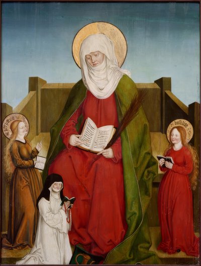 Szent Mónika Szentekkel és Bazilikával és Magdalena Weinschenk prépostnővel alkotó: Hans und Jakob Strüb