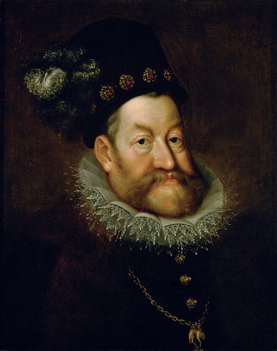 Németül: Kaiser Rudolf II. (1552-1612) II. Rudolf császár portréja alkotó: Hans von Aachen