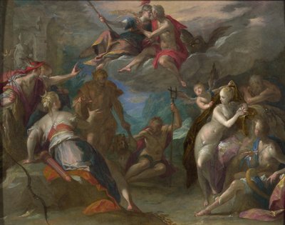Az istenek csodálata, 1590-es évek alkotó: Hans von Aachen