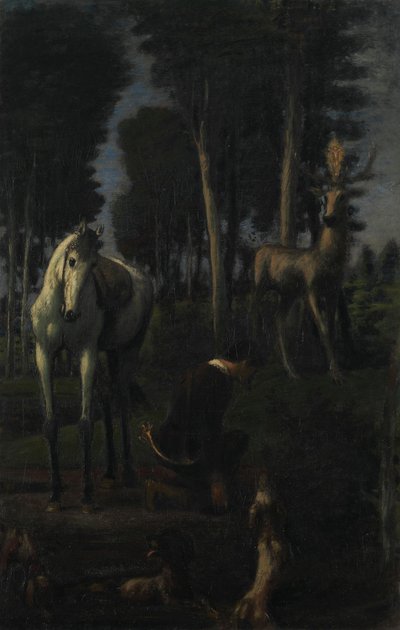 A három lovas II: Szent Hubert alkotó: Hans von Marées