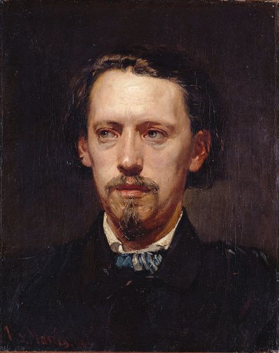 Heinrich Heger festő portréja alkotó: Hans von Marées
