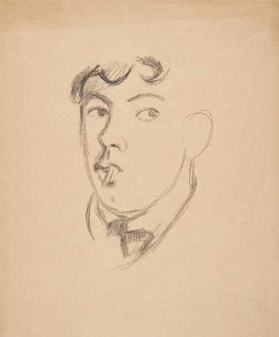 Önarckép cigarettával alkotó: Harald Giersing