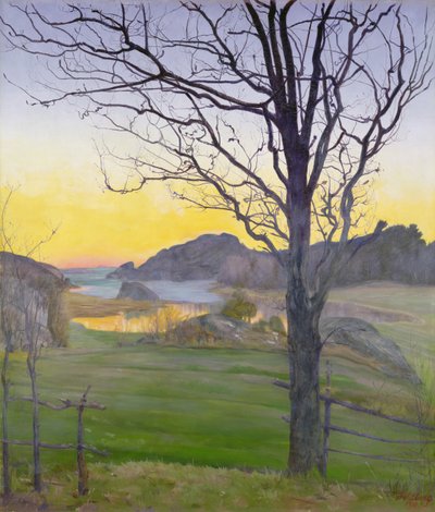 Őszi táj alkotó: Harald Oscar Sohlberg