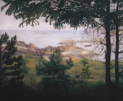 A tengernél alkotó: Harald Oscar Sohlberg