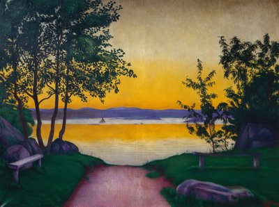 Esti hangulat, Viksfjorden alkotó: Harald Oscar Sohlberg