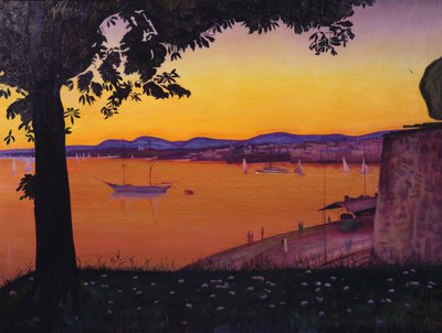 Az Akershus erődből (olaj, vászon) alkotó: Harald Oscar Sohlberg