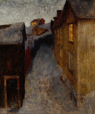 Egy szomorú városból (olaj, vászon) alkotó: Harald Oscar Sohlberg