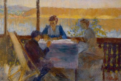 A verandáról, Langøenből alkotó: Harald Oscar Sohlberg