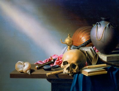 Az emberi élet hiúságának allegóriája, 1640 alkotó: Harmen van Steenwyck