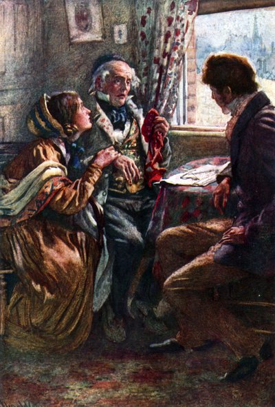 Arthur Clennam elmondja a jó hírt alkotó: Harold Copping
