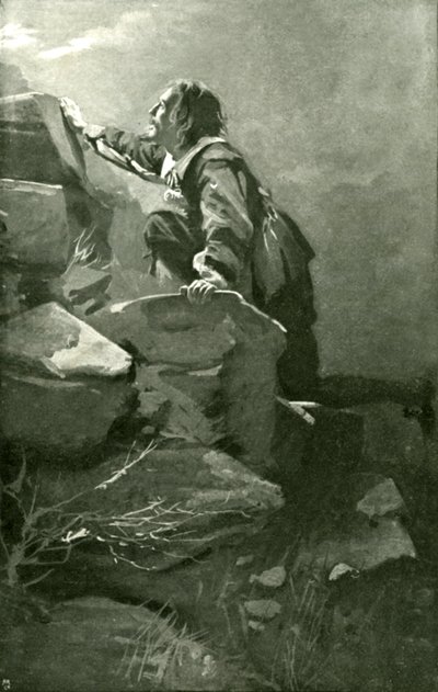 Christian hegymászás nehézségi foka (litho) alkotó: Harold Copping