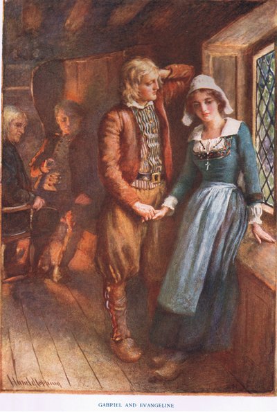 Gabriel és Evangeline alkotó: Harold Copping