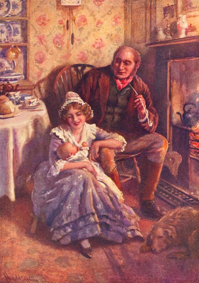 John és Dot Peerybingle alkotó: Harold Copping
