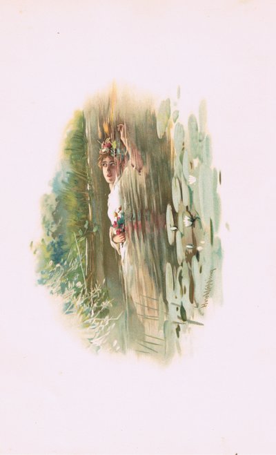 Ophelia, illusztráció a Hamletből alkotó: Harold Copping
