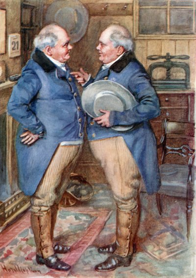 The Brothers Cheeryble (színes litó) alkotó: Harold Copping