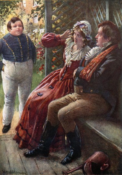 The Fat Boy Awake (színes litó) alkotó: Harold Copping