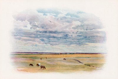 A préri Elstowban, Saskatchewan államban alkotó: Harold Copping