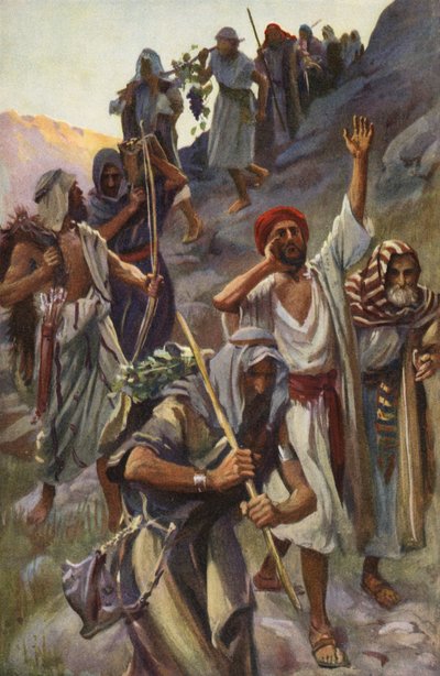 A kémek visszatérése (színes litográfia) alkotó: Harold Copping