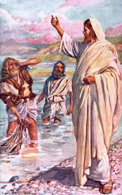András és Péter hívása alkotó: Harold Copping