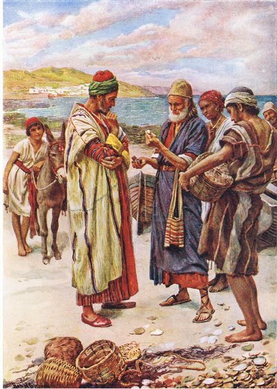 A remek gyöngyszem, a Harold Copping Pictures: The Crown Series illusztrációja, 1920-as évek alkotó: Harold Copping
