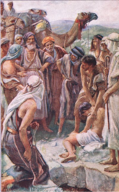 Joseph eladása, illusztráció a Pictures That Teach The Crown sorozatból, 1920 alkotó: Harold Copping