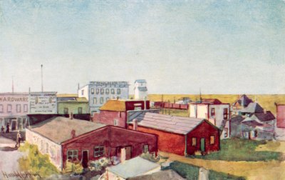 Hogy néz ki egy préri város, Lloydminster egy szeglete alkotó: Harold Copping