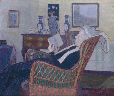 Interior a művész anyjával 1917-18 (olaj, vászon) alkotó: Harold Gilman