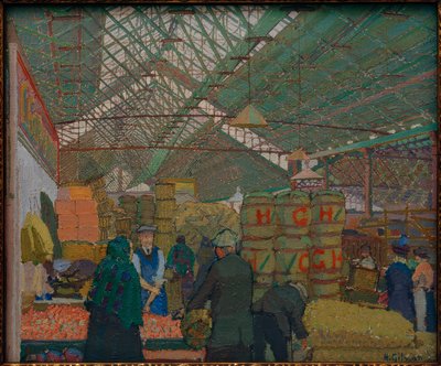 Markt Leedsben alkotó: Harold Gilman