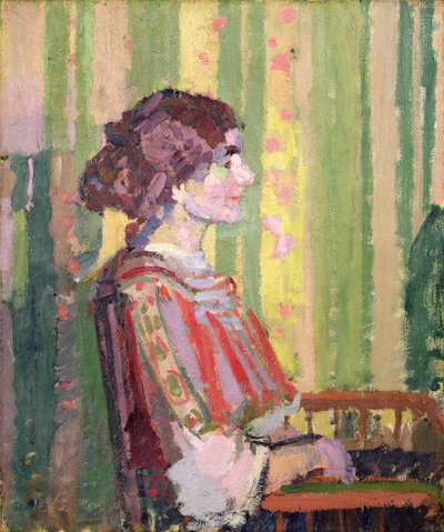 Mrs Robert Bevan, 1913 körül (olaj, vászon) alkotó: Harold Gilman