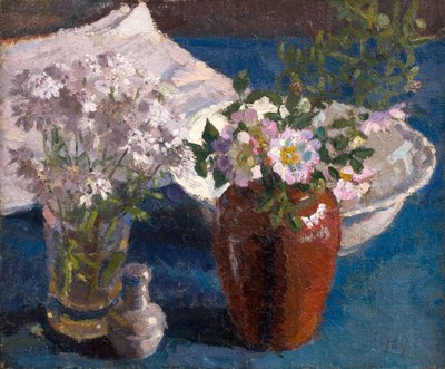 Csendélet: 1909 körül (olaj, vászon). alkotó: Harold Gilman
