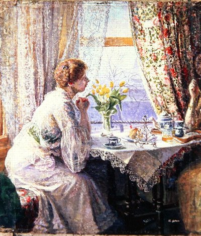 A reggeliző asztal alkotó: Harold Gilman