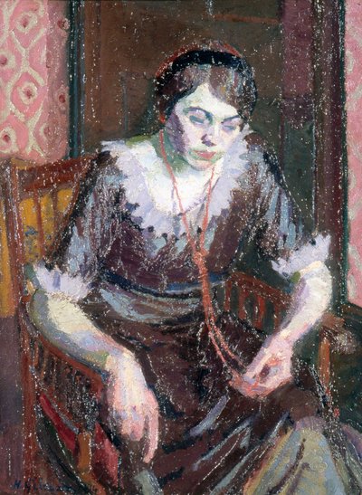 A korall nyaklánc alkotó: Harold Gilman