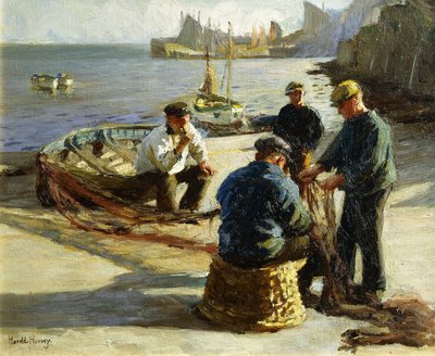 A Nets javítása, Newlyn alkotó: Harold Harvey