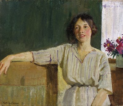 A művész modellje, Newlyn alkotó: Harold Harvey