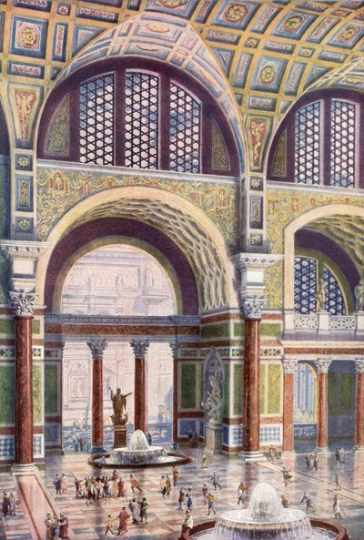A Caracalla fürdői tepidárium érintetlen szépségében alkotó: Harold Oakley