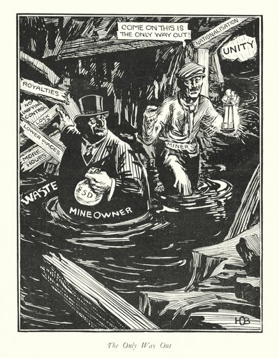 Az egyetlen kiút (litográfia) alkotó: Harold Outram Batho