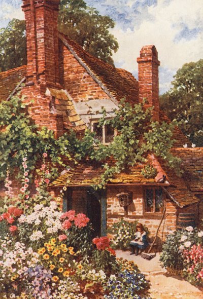 A Cottage Home, Compton (színes litográfia) alkotó: Harold Sutton Palmer