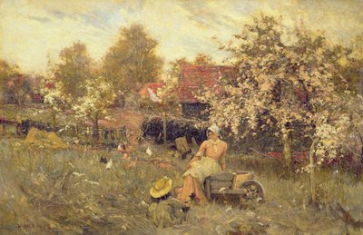 A Gyümölcsösben alkotó: Harold Waite