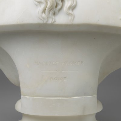 Medúza, 1854 körül (márvány) alkotó: Harriet Goodhue Hosmer